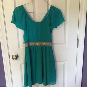 Teal dress